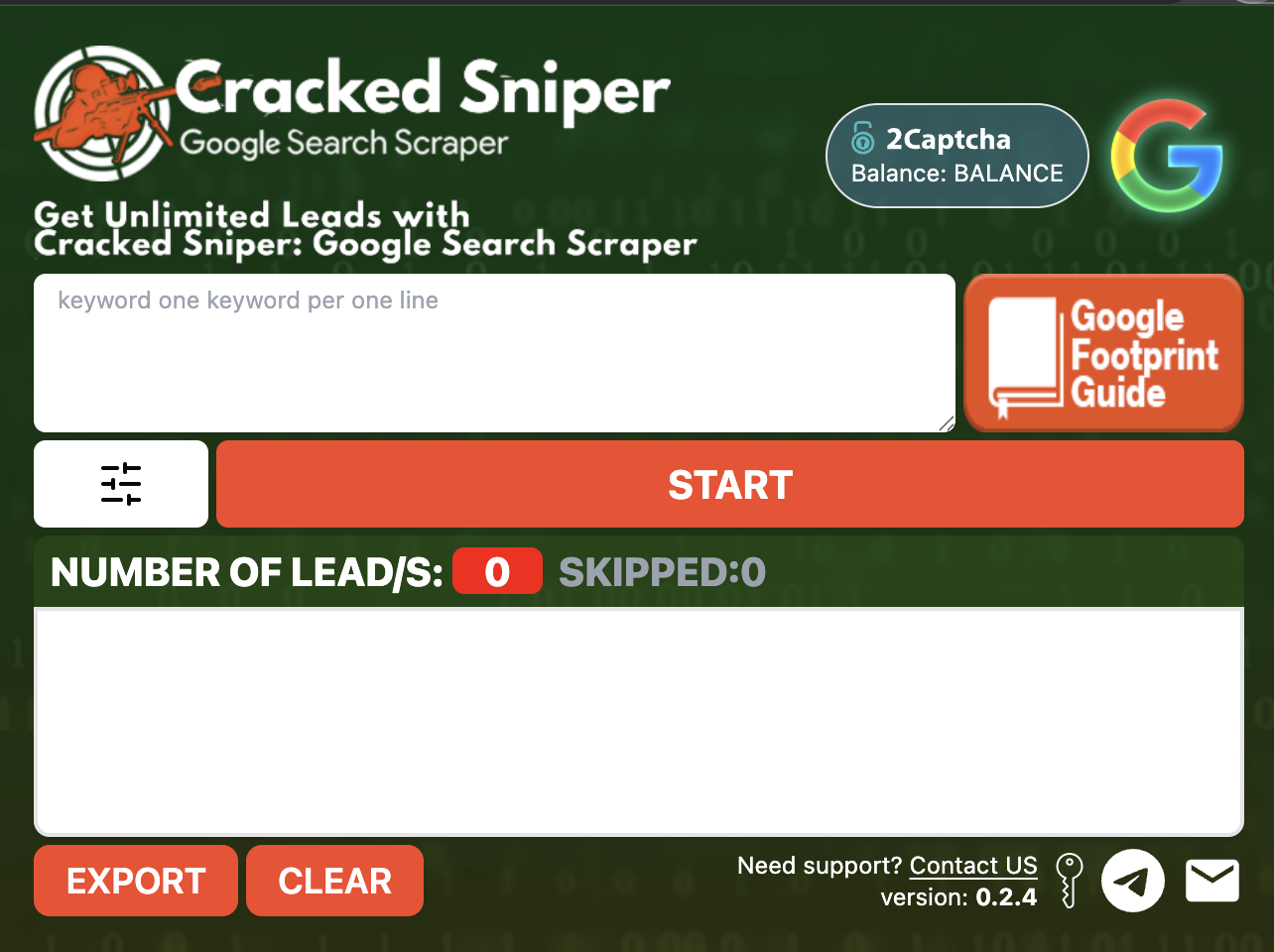 Google Search Scraper Interface